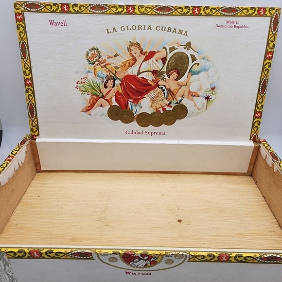 La‎ Gloria Cubana Wavell Calidad Suprema Vintage Cigar Box - Picture 10 of 16